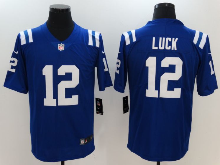 Men Indianapolis Colts #12 Luck Blue Nike Vapor Untouchable Limited NFL Jerseys->houston texans->NFL Jersey